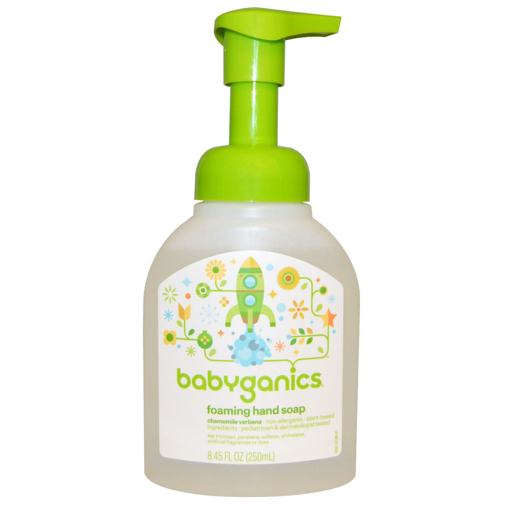 BabyGanics, Foaming Hand Soap, Chamomile Verbena, 8.45 fl oz (250 ml)