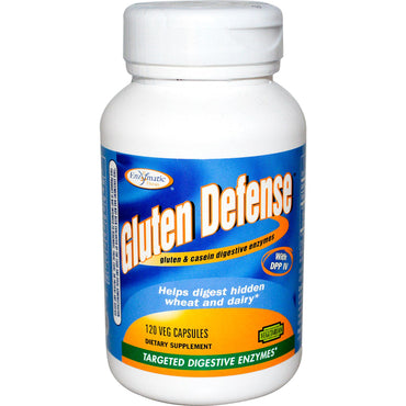 Terapia enzimática, defensa del gluten, enzimas digestivas específicas, 120 cápsulas vegetales