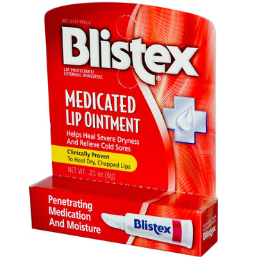 Blistex, Ungüento labial medicado, 0,21 oz (6 g)
