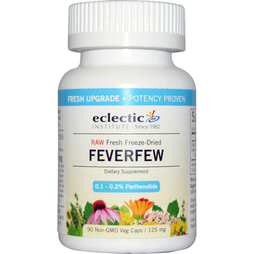 Eclectic Institute, Feverfew, 125 mg, 90 ikke-GMO Veggie Caps