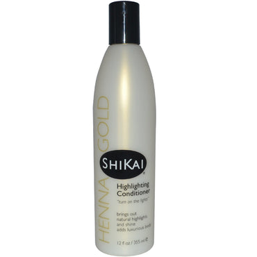 Shikai, Henna Gold, Après-shampooing éclaircissant, 355 ml (12 fl oz)