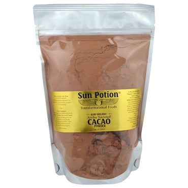 Poción solar, cacao en polvo crudo Arriba Nacional, 300 g (0,66 lb)