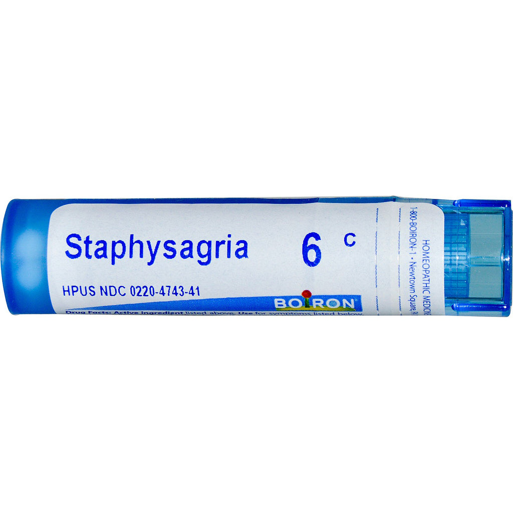 Boiron, remedios únicos, Staphysagria, 6C, aproximadamente 80 gránulos