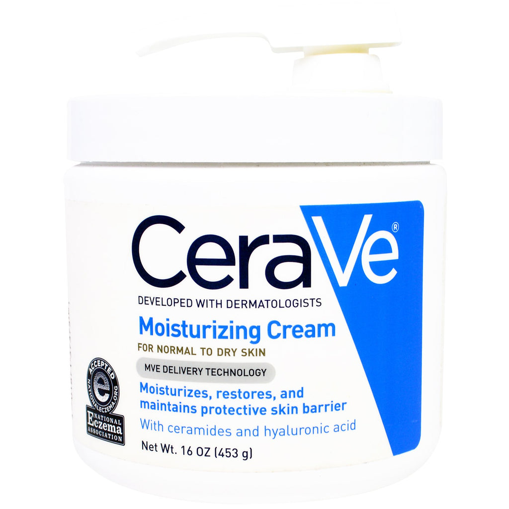 CeraVe, Crema humectante con dosificador, 16 oz (453 g)