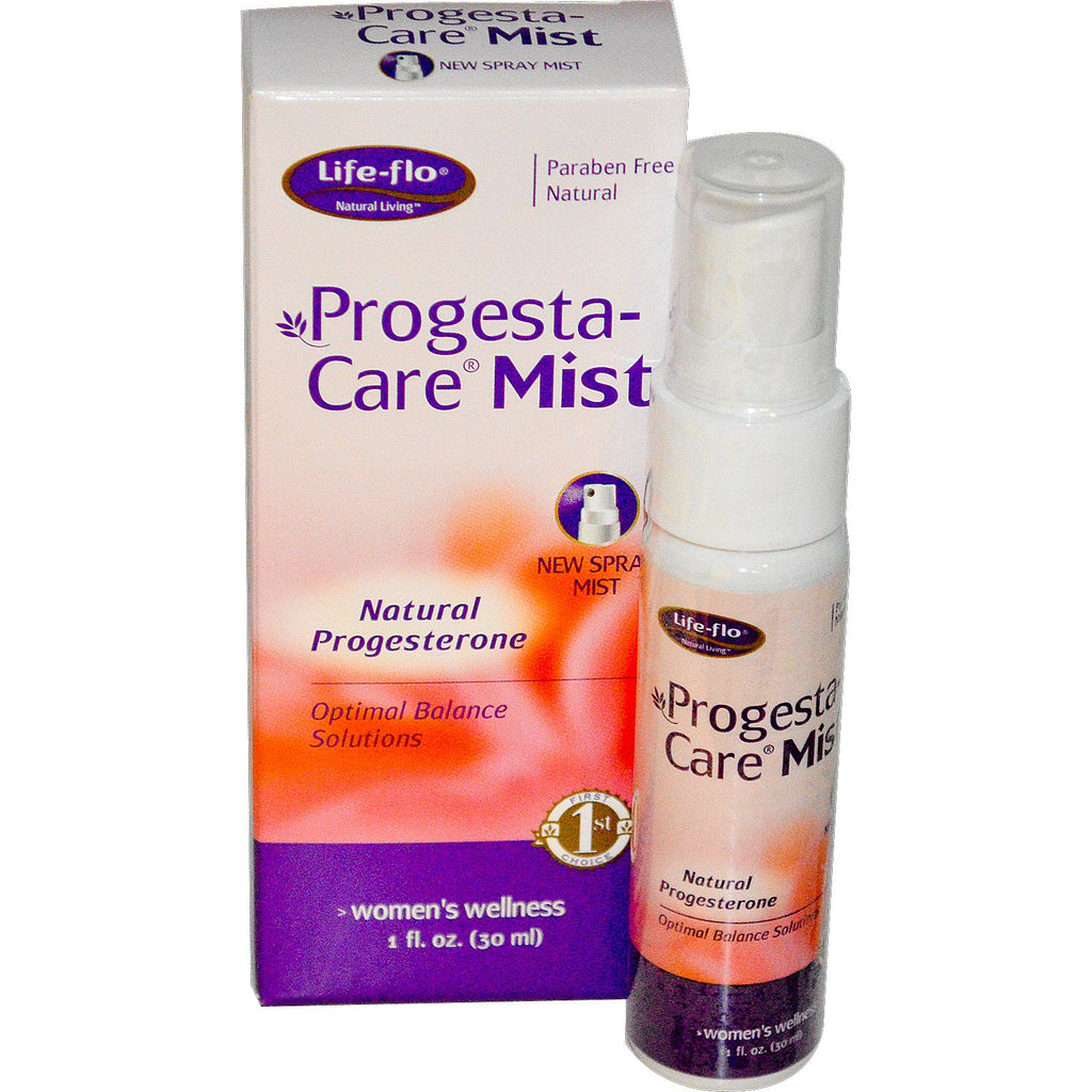 Life Flo Health, Progesta-Care Mist, פרוגסטרון טבעי, 1 fl oz (30 מ"ל)