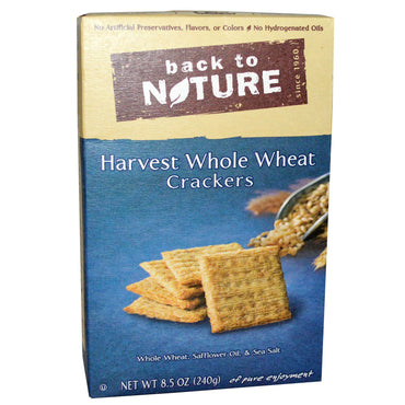 Back to Nature, Crackers, Harvest Whole Wheat, 8.5 oz (240 g)
