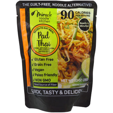 Miracle Noodle, Ready-to-Eat Meal, Pad Thai, 10 oz (280 g)