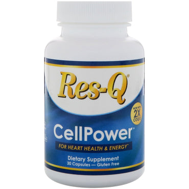 Res-q, cellpower, 2x coq10, 30 cápsulas