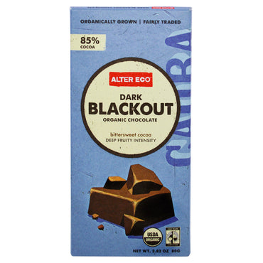 Alter Eco, Chocolat, Blackout foncé, 2,82 oz (80 g)