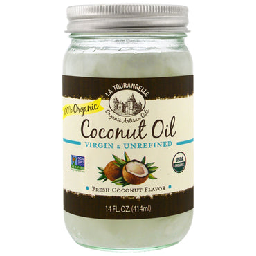 La Tourangelle,  Coconut Oil, Virgin & Unrefined, 14 fl oz (414 ml)