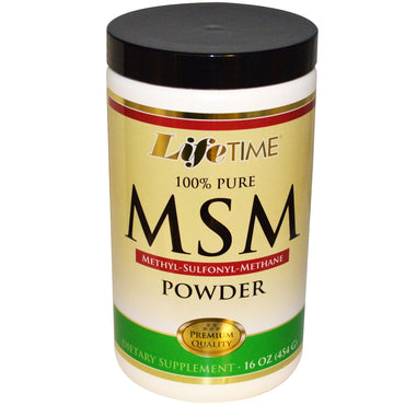 Life Time, MSM-Pulver, 16 oz (454 g)