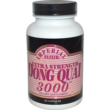 Imperial Elixir, extra fuerte, Dong Quai, 3000 mg, 120 cápsulas