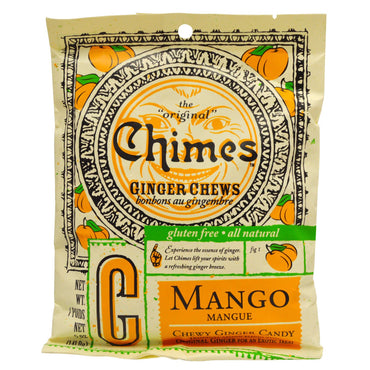 Carillons, produits à mâcher au gingembre, mangue, 5 oz (141,8 g)