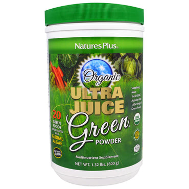 Nature's Plus, Ultra jugo verde en polvo, 600 g (1,32 lbs)
