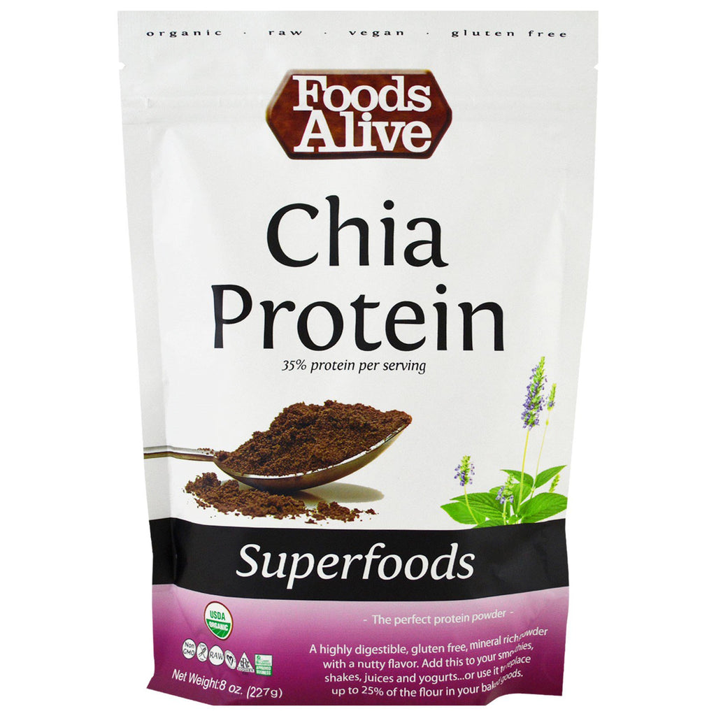 Foods Alive, Superfoods, Chia-eiwitpoeder, 8 oz (227 g)