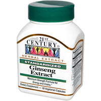 21st Century, Ginseng Extract, 60 Veggie Caps