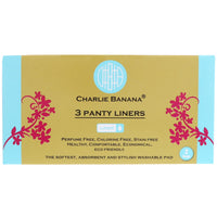 Charlie Banana, Panty Liners, White, 3 Liners + 1 Tote Bag