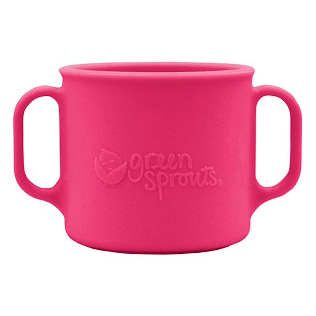 iPlay Inc., Green Sprouts, 학습 컵, 12개월 이상, 핑크, 7 oz (207 ml)