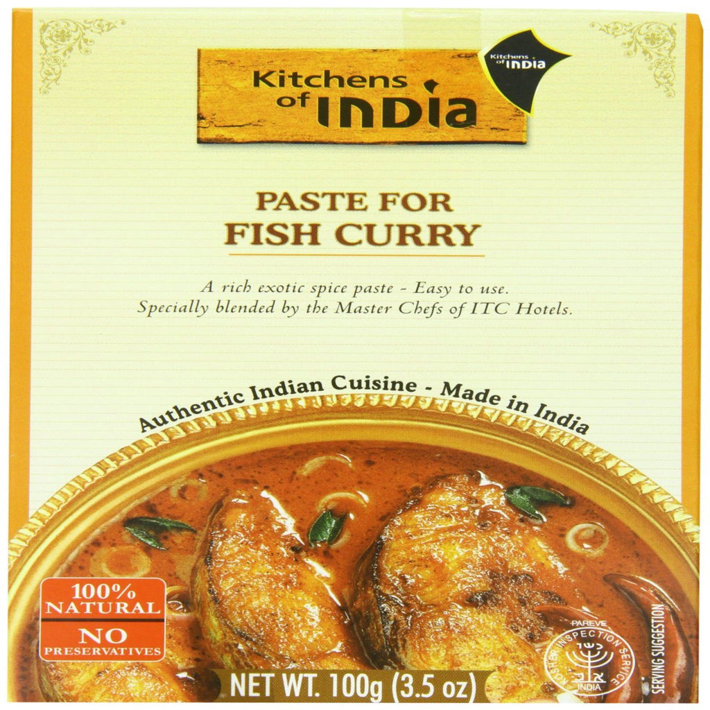 Kitchens of India, pasta voor viscurry, 3,5 oz (100 g)