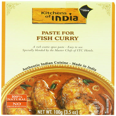 Kitchens of India, Pasta para Curry de Peixe, 100 g (3,5 oz)
