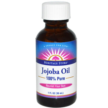 Heritage Store, huile de jojoba 100 % pure, 1 fl oz (30 ml)