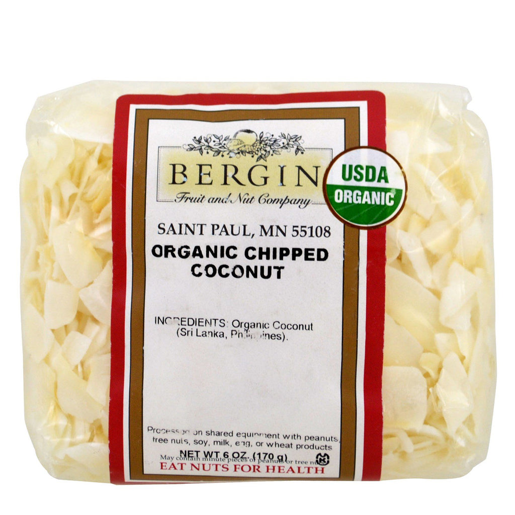 Bergin Fruit and Nut Company,  Chipped Coconut, 6 oz (170 g)
