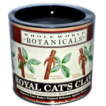 Whole World Botanicals, ציפורן החתול המלכותי, 4.4 אונקיות (125 גרם)