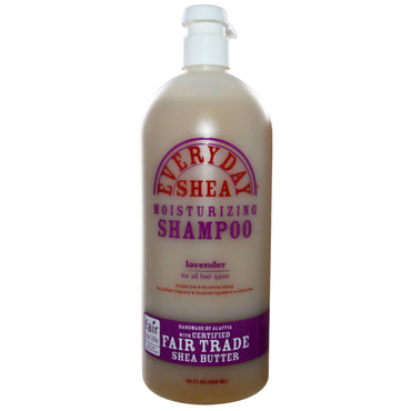 Everyday Shea, Moisturizing Shampoo, Lavender, 32 fl oz (950 ml)
