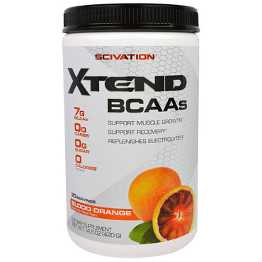 Scivation, Xtend BCAA, naranja sanguina, 420 g (14,8 oz)