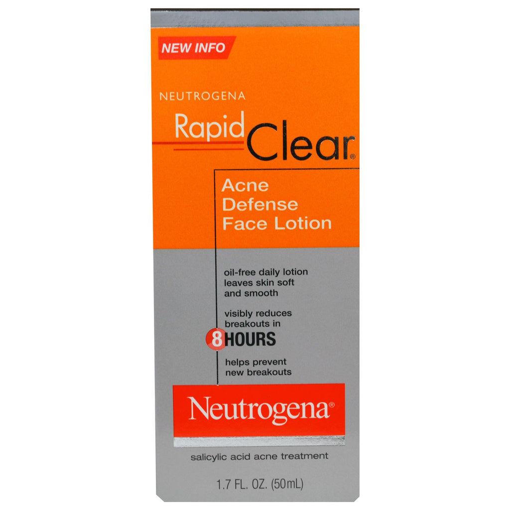 Neutrogena, Rapid Clear, Acne Defense Face Lotion, 1,7 fl oz (50 ml)