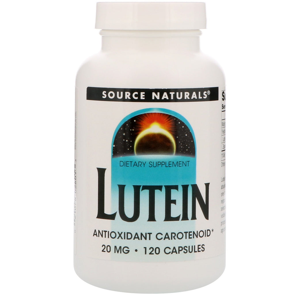 Source Naturals, Lutein, 20 mg, 120 Capsules