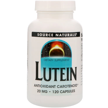 Source Naturals, Luteină, 20 mg, 120 capsule
