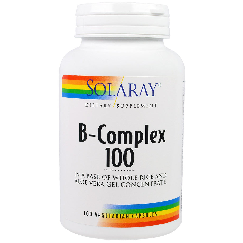 Solaray, b-complex 100, 100 de capsule vegetale