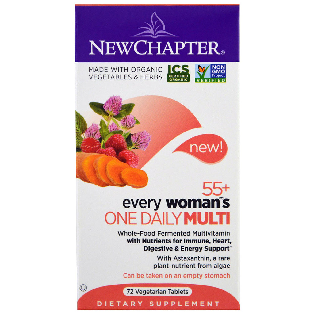 Nytt kapitel, 55+ varje kvinnas dagliga multi, 72 grönsaksflikar