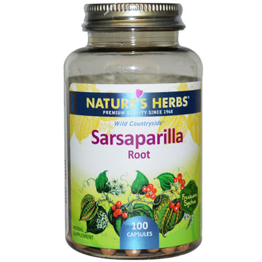 Nature's Herbs, 사르사파릴라 뿌리, 100 캡슐