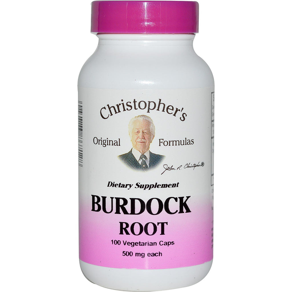 Christopher's Original Formulas, Burdock Root, 500 mg, 100 Veggie Caps