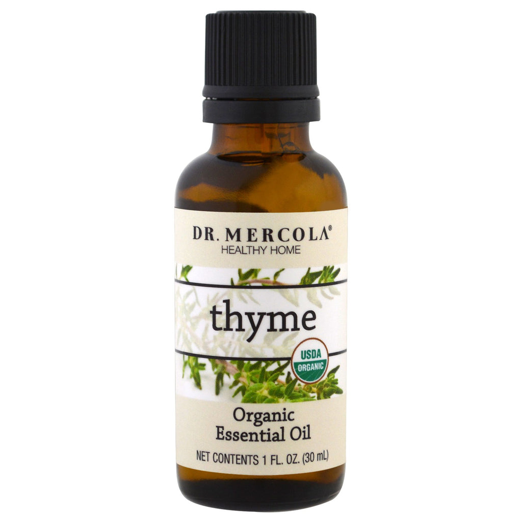 Dr. Mercola, essensiell olje, timian, 1 oz (30 ml)