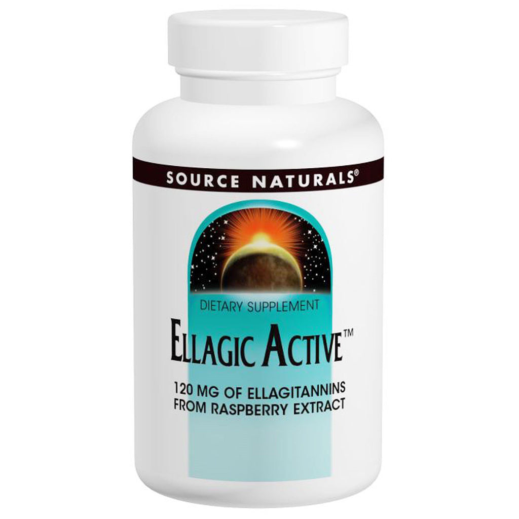 Source Naturals, Ellagic Active, 300 mg, 60 tabletek