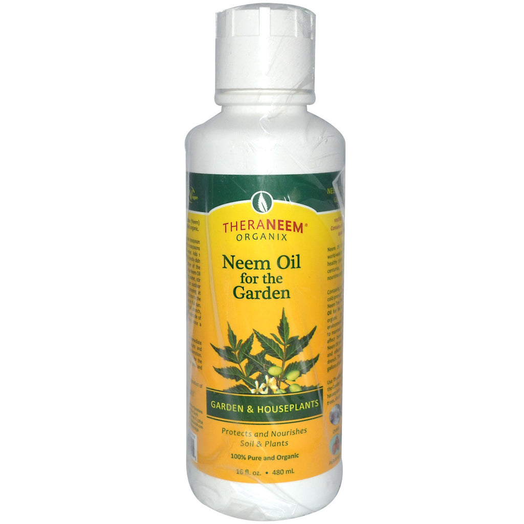 Organix South, TheraNeem Organix, Aceite de neem para el jardín, el jardín y las plantas de interior, 16 fl oz (480 ml)