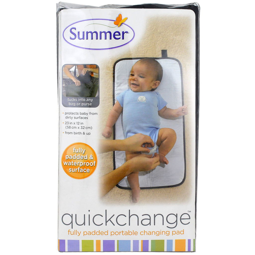 Summer infant, quickchange, matelas à langer portable entièrement rembourré, 1 pièce