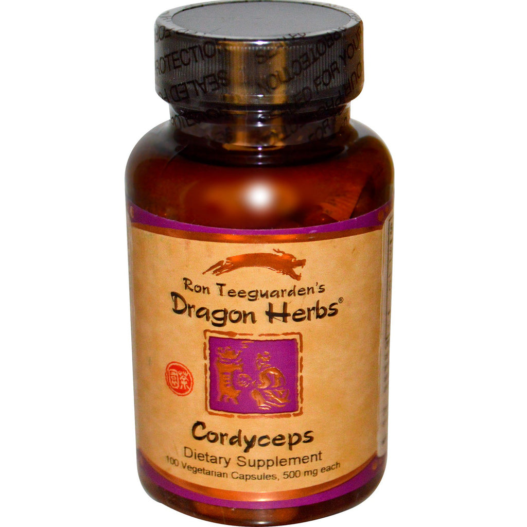 Dragon Herbs, Cordyceps, 500 mg, 100 kapsułek wegetariańskich