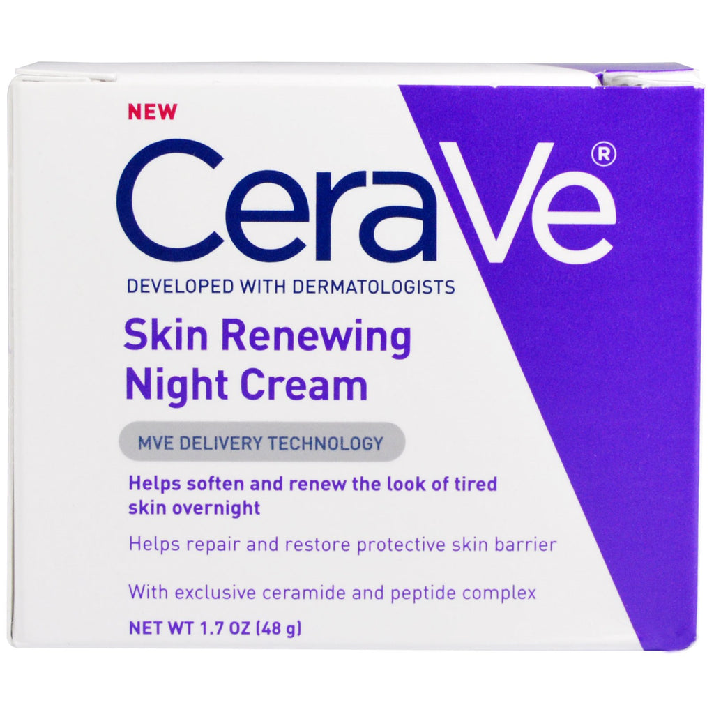 CeraVe, crema notte rinnovatrice della pelle, 48 g (1,7 once)