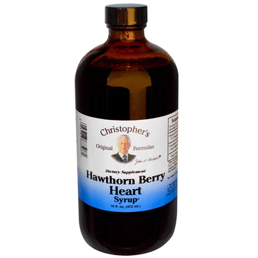 Christophers originale formler, Hawthorn Berry Heart Sirup, 16 fl oz (472 ml)