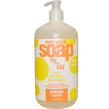 EO Products, Everyone Soap for Every Kid, Orange Squeeze, 32 fl oz (960 ml)