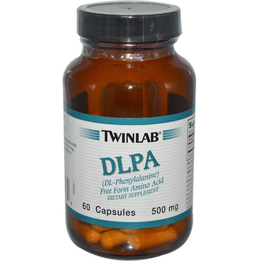 Twinlab, DLPA, 500 mg, 60 cápsulas