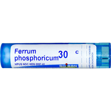 Boiron, enkeltmidler, ferrum phosphoricum, 30c, 80 pellets