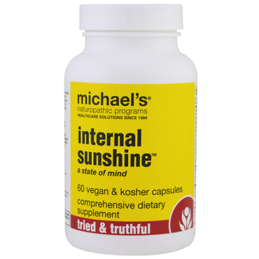 Michael's natuurgeneeskundige, interne zonneschijn, 60 veganistische en koosjere capsules