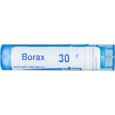 Boiron, remèdes uniques, Borax, 30 °C, environ 80 granulés