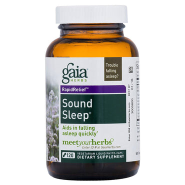 Gaia Herbs, راحة سريعة، نوم سليم، 120 كبسولة نباتية سائلة