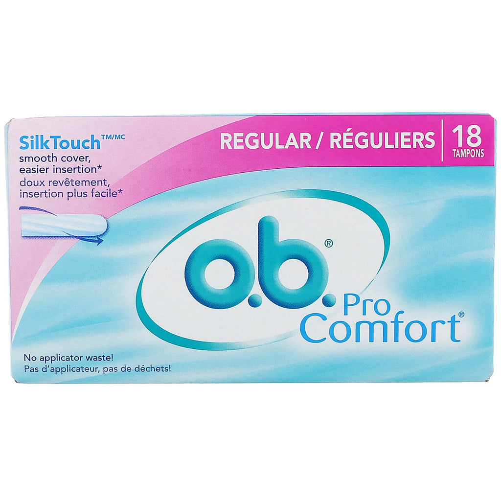 ob, Pro Comfort, Regular, 18 tamponi